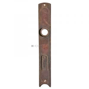 Langschild Jugendstil Avantgarde alt Patina 17.2mm 80