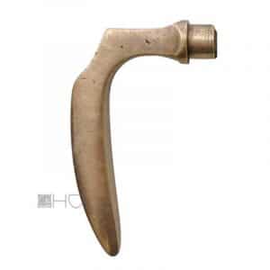 Türdrücker Jugendstil Messing Avantgarde Türklinke alt 15.7mm 9er Vk