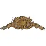 Möbel Bronze Supraporte alt Beschlag antik Blattwerk 31.5cm