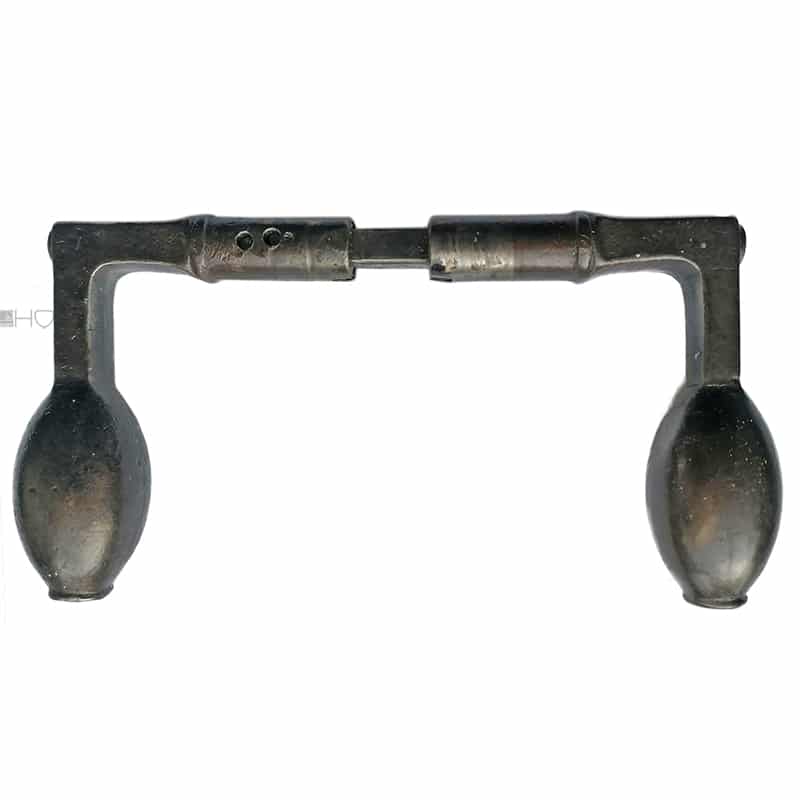 Türdrücker alt Jugendstil Avantgarde Art Deco Eigriff Eisen 15.8mm 8er Vk