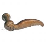 Türdrücker Jugendstil Volute floral alt Türgriff 16.9mm 10er Vk