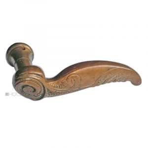 Türdrücker Jugendstil Volute floral alt Türgriff 16.9mm 10er Vk