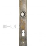 Langschild Jugendstil antik alt Messing silber vernickelt 16.9 mm 72