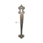 Schlüsselschild antik Türgriff alt Bronze massiv Barock 14.6 cm