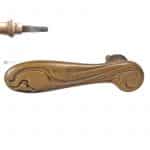 Türdrücker Jugendstil floral alt Wohnungseingang 16.4mm 9er Vk