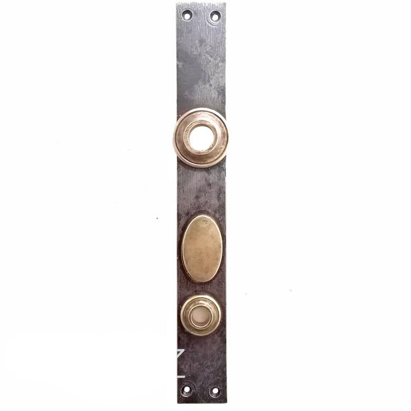 Langschild antik Drückerschild Tür Einstemm Einlass alt 16.2 mm 68