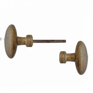 Knaufgarnitur Ei Frankreich alt Türknauf Drehgriff 53mm 6er Vk