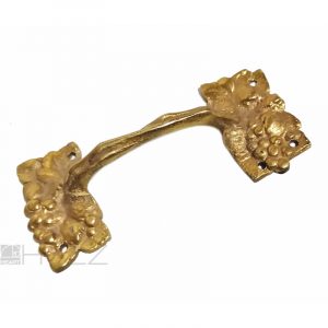 Möbelgriff antik Türgriff Bronze feuervergoldet Weintrauben 13cm