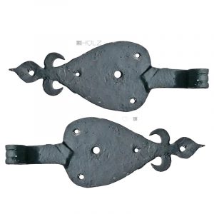 Türbänder antik geschmiedet alt Schippenbänder schwarz 12er 22cm