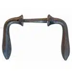 Türdrücker antik Biedermeier alt Eisen Birnen polygon 7.8er Vk