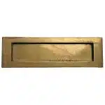 Briefklappe alt Bauhaus Messing Briefschlitz Mid Century 25.5cm