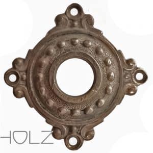 Drückerrosette antik Perlen Rosette alt Türdrücker Türklinke Messing 17mm