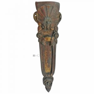 Möbel Bronze Beschlag antik Möbelbein alt Muschel 6x20cm