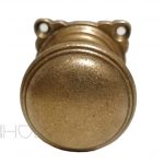 Türknauf antik Jugendstil Gründerzeit Messing Türgriff alt 41mm