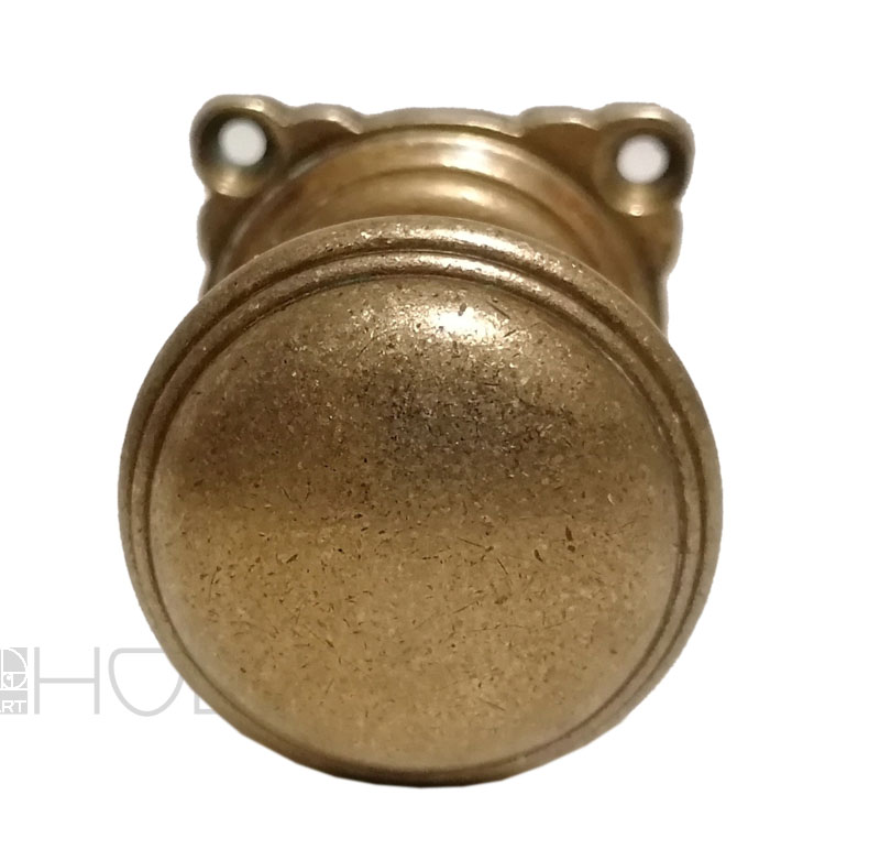 Türknauf antik Jugendstil Gründerzeit Messing Türgriff alt 41mm