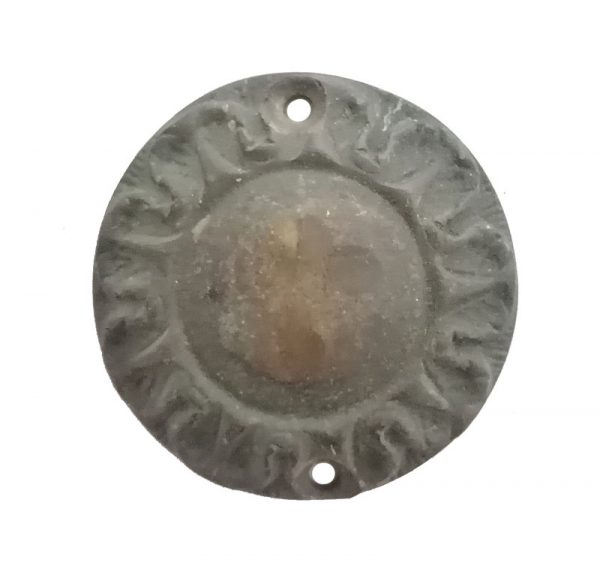 Bronze antik alt Rosette Türdrücker Drückerblende Türbeschlag 47mm