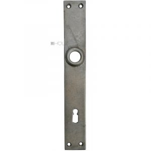 Langschild alt Bauhaus Eisen Türdrücker 37x250-17.9x92