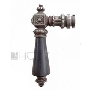 Türdrücker antik Gusseisen Türklinke Lübeck Bajonett alt 9er Vk