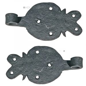 Tür Schippenbänder antik alt geschmiedet 14er Dorn 18cm