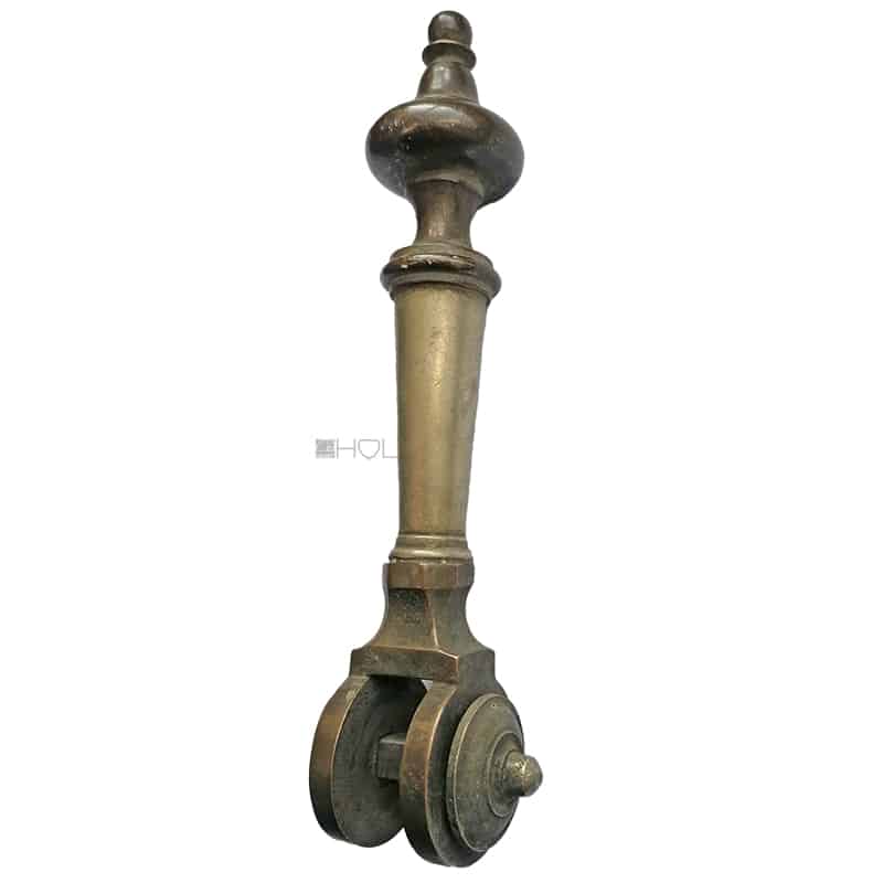 Klappgriff antik Schwengel Treibriegel alt Messing 8er Vk 18cm