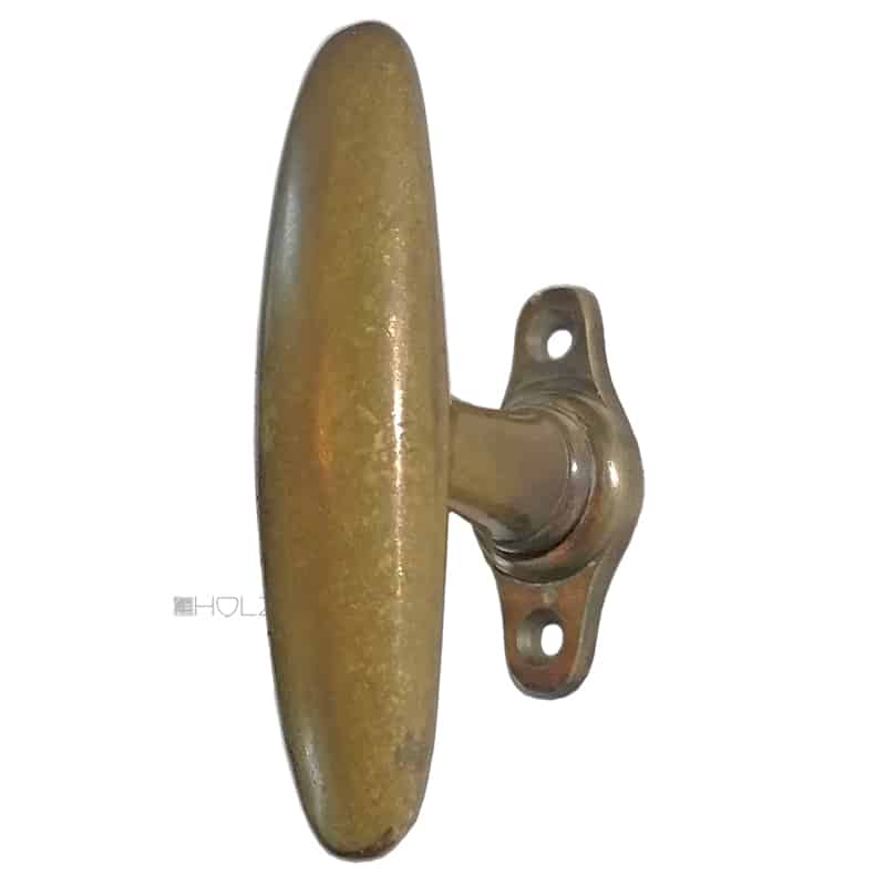 Fensterolive Avantgarde 1910 Fenstergriff oval alt Rosette 99/51/43mm