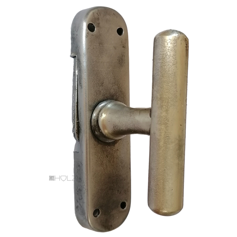Fenstergetriebe Basküle alt 1920er Avantgarde Stab vernickelt Links Reiber 130mm Fenstergetriebe Basküle alt 1920er Avantgarde Stab vernickelt Links Reiber 130mm