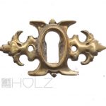 Bronze Möbel Schlüsselblende antik Schlüsselrosette Schlüssel Beschlag