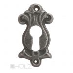 Schlüsselschild antik alt Gründerzeit Gusseisen Schlüsselrosette 69 mm