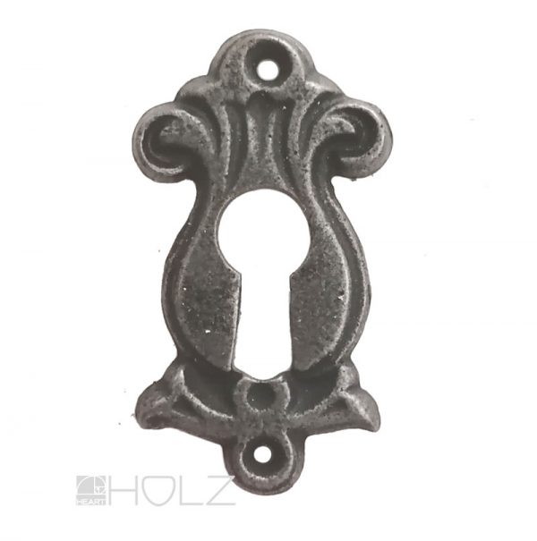 Schlüsselschild antik alt Gründerzeit Gusseisen Schlüsselrosette 69 mm