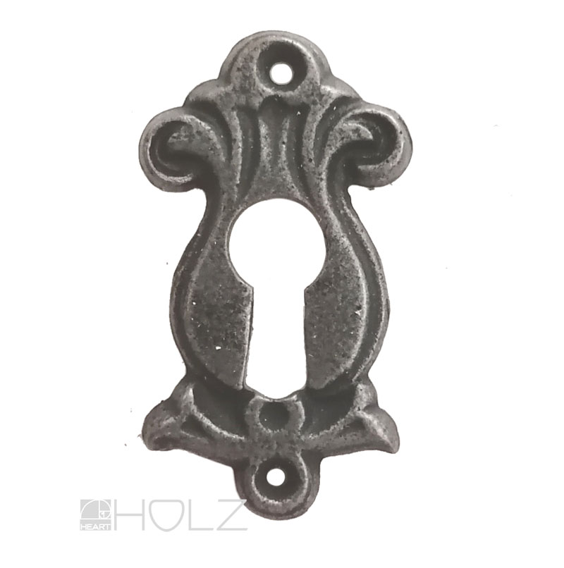 Schlüsselschild antik alt Gründerzeit Gusseisen Schlüsselrosette 69 mm