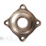 Drückerrosette antik Türklinke Rosette alt Messing vernickelt Jugendstil 16.3mm