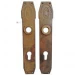 Große Langschilder Jugendstil klassizistisch alt 21mm 92 PZ