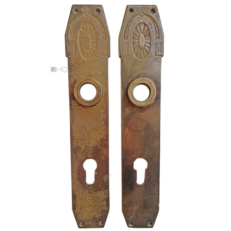 Große Langschilder Jugendstil klassizistisch alt 21mm 92 PZ