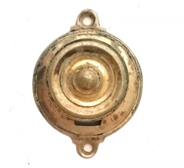Art Deco Schlüsselrosette Tür Messing alt antik Schlüsselblende rund