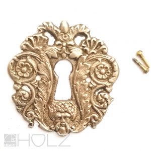 Bronze antik Schlüsselschild Schlüsselrosette Möbelbeschlag