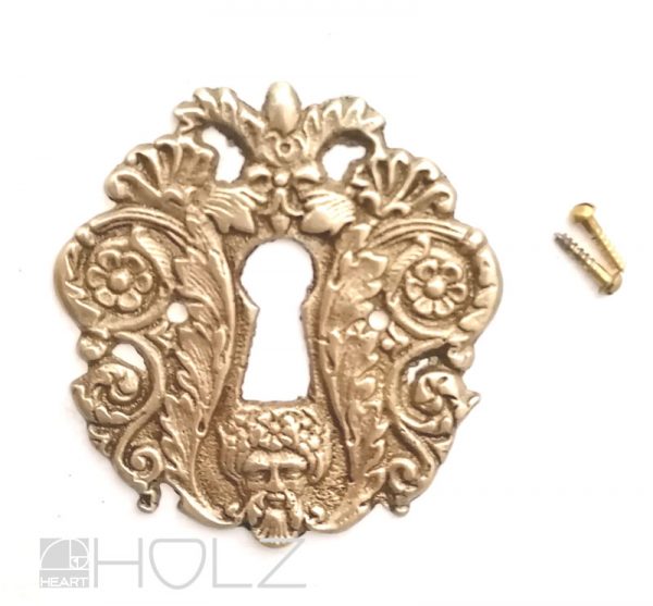Bronze antik Schlüsselschild Schlüsselrosette Möbelbeschlag