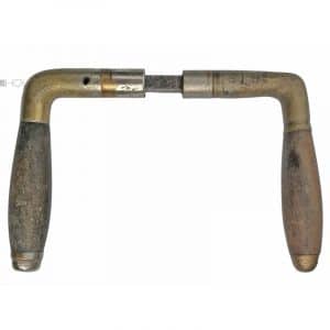 Türdrücker Avantgarde alt Messing Tonne Horn vernickelt 15.3mm 8er Vk