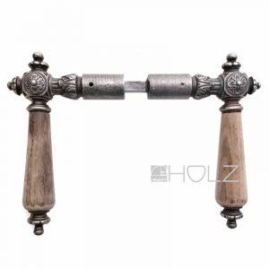 Türklinken antik Würfel Blüte Türdrücker Eisen alt 19.9mm 8er Vk