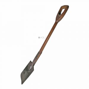 Spaten Schaufel Gründerzeit antik genietet museal alt