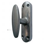 Basküle Fenstergetriebe 1920er alt Fenstergriff oval Eisen 127mm