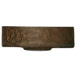 Briefklappe Bronze schwer floral Blume Briefschlitz Alpan 1.5kg 26.5cm