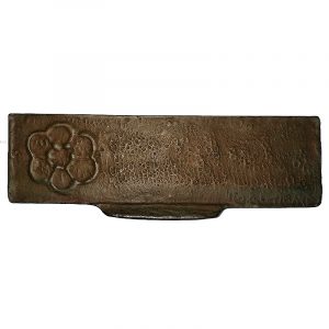 Briefklappe Bronze schwer floral Blume Briefschlitz Alpan 1.5kg 26.5cm