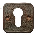 Bronze Tür Schlüsselschild schwer massiv PZ 57mm Alpan