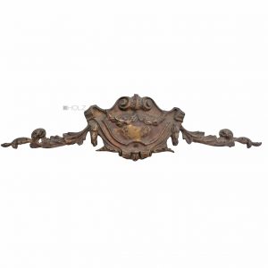 Bronze Beschlag antik Patina Barock Supraporte Möbel alt 41cm