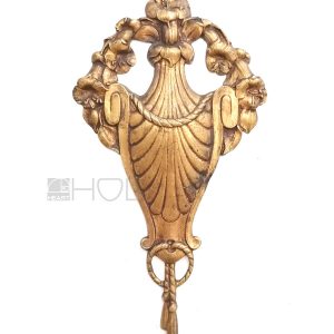 Bronze feuervergoldet Möbel Beschlag klassizistisch antik Applikation alt 23cm