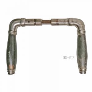 Türdrücker Art Deco Tonne Stahl vernickelt Türklinken alt Horn 14.6 mm 8er Vk