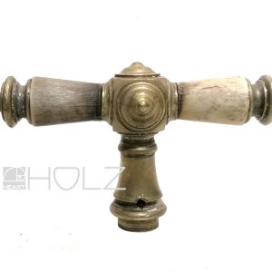 Rosette Fensterolive antik alt Messing Fenstergriff Hülse Fensterknebel
