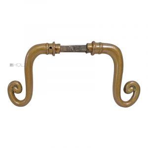 Türdrücker antik Welle Frankreich alt Türklinken 15.2mm 9er Vk