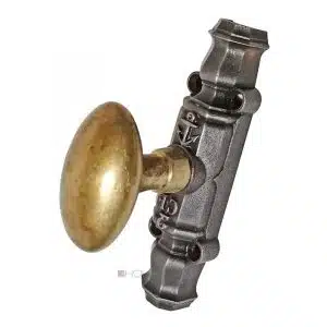 Basküle Getriebe antik Fenster Frankreich alt 16mm halbrund