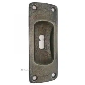 Griffmuschel Jugendstil Avantgarde Gusseisen Türgriff 12 cm